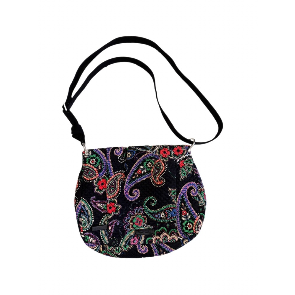 Vera Bradley Retired Kiev Paisley Purse Bag Vibrant Quilted Cotton Fabric